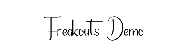 Freakouts Demo  les polices de caractères gratuit tlcharger