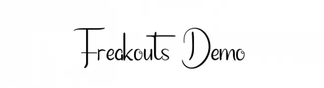 Freakouts Demo  Frei Schriftart Herunterladen