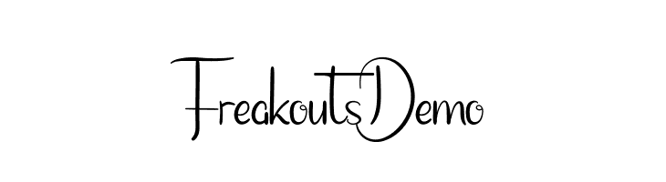 Freakouts Demo  フリーフォントのダウンロード