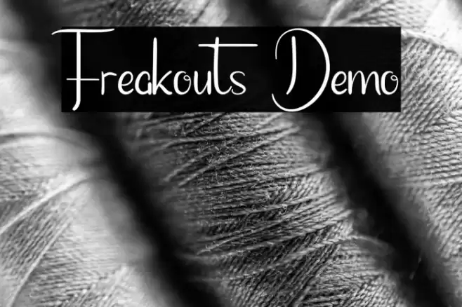 Freakouts Demo Font examples