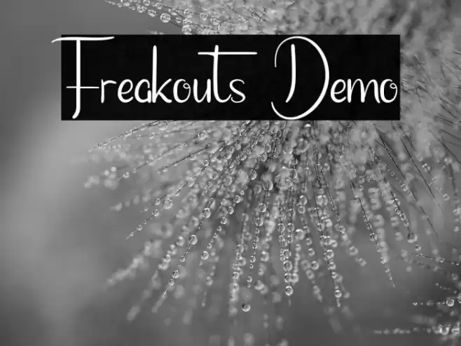Freakouts Demo Font examples