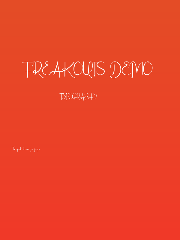 Freakouts Demo Poster