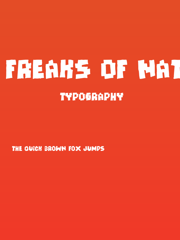 Freaks of Nature [massive] Poster