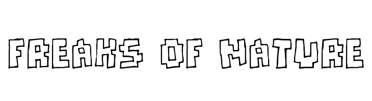 Freaks of Nature  font caratteri gratis