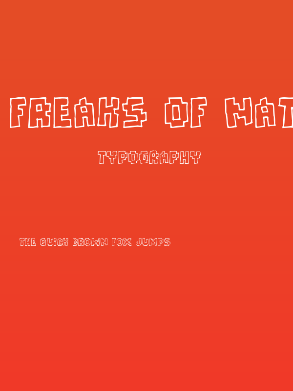 Freaks of Nature Poster