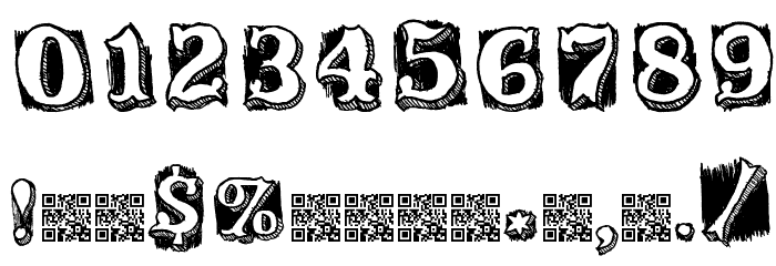 Freaks Font Alte caractere