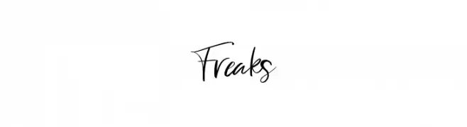 Freaks  Frei Schriftart Herunterladen