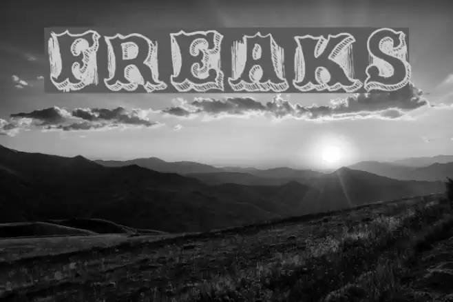 Freaks Font examples