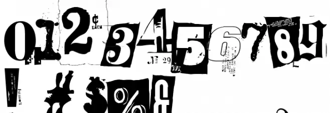 Freakshow Font OTHER CHARS