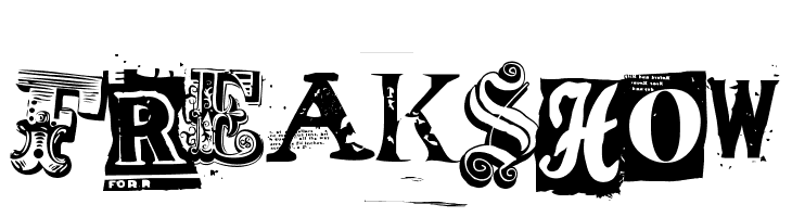 Freakshow  les polices de caractères gratuit tlcharger