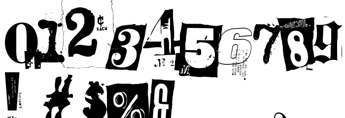 Freakshow Font OTHER CHARS