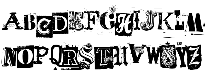 Freakshow Font LOWERCASE
