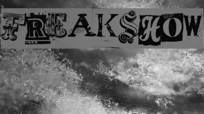 Freakshow Font examples