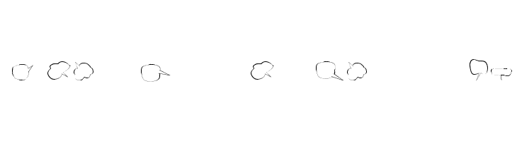 Freaky Comment Balloons LT Font