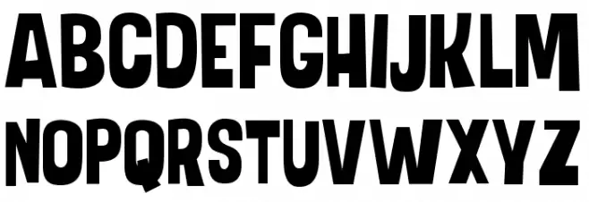 Freaky Freedom Schriftart Groß