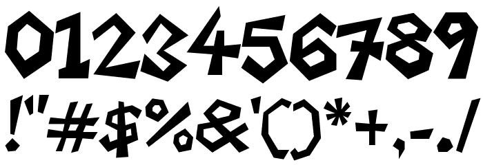 Freaky Paper Cutouts Font OTHER CHARS