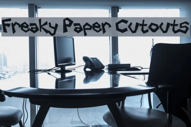 Freaky Paper Cutouts Example 1
