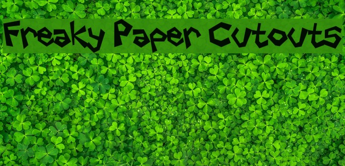 Freaky Paper Cutouts Font examples