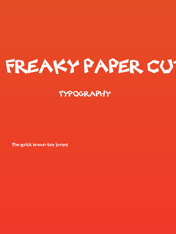 Freaky Paper Cutouts Poster