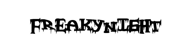 FreakyNight  les polices de caractères gratuit tlcharger