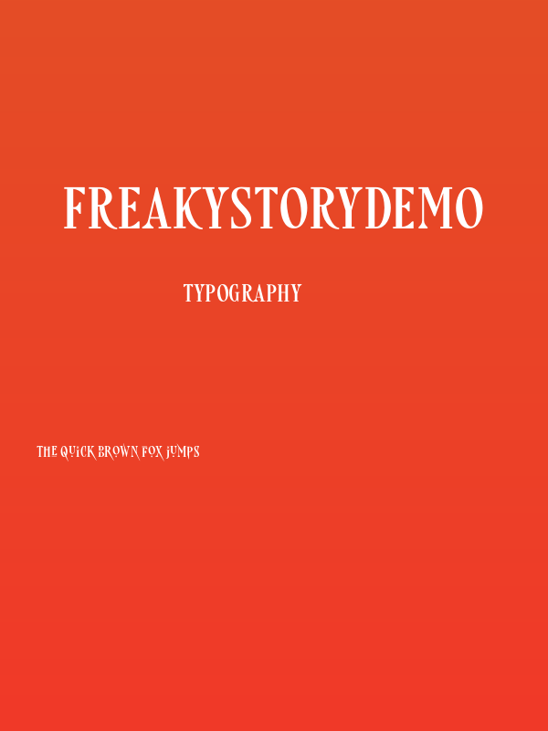 FreakyStoryDEMO Poster