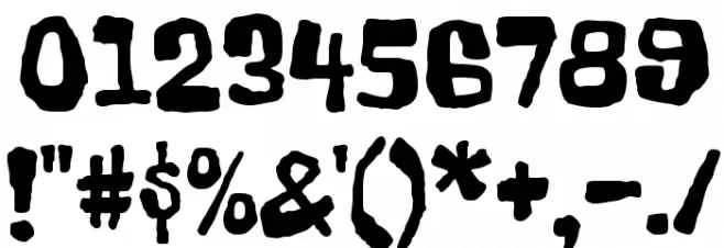 Freckle Face Font OTHER CHARS