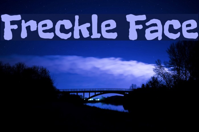 Freckle Face Font examples