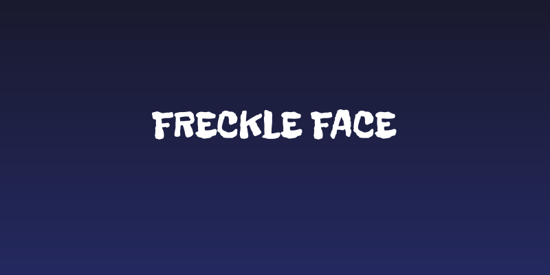 Freckle Face Social Header