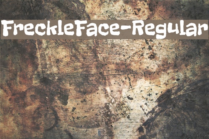 FreckleFace-Regular Font examples