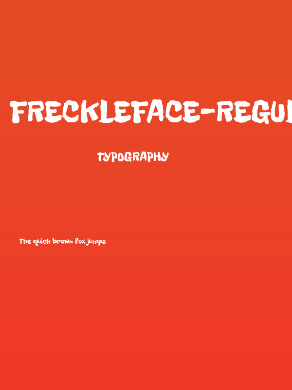 FreckleFace-Regular Poster