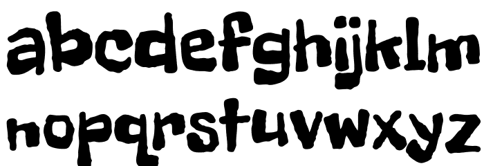 FreckleFace-Regular Font LOWERCASE