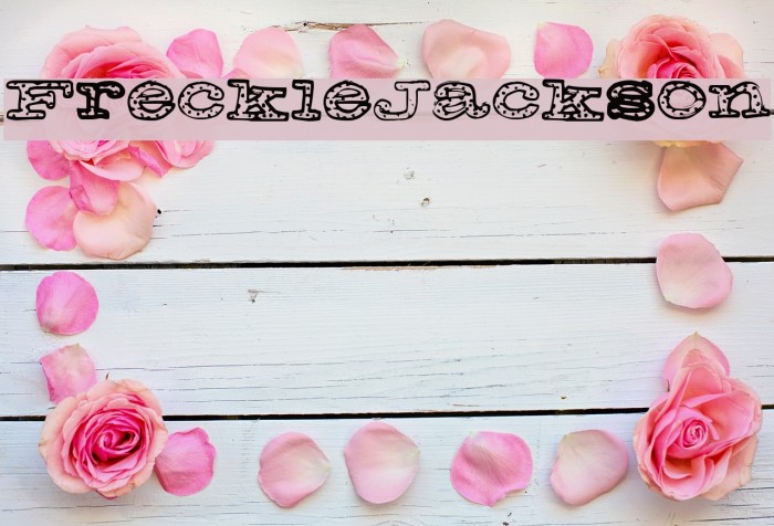 FreckleJackson Font examples