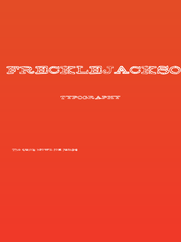 FreckleJackson Poster