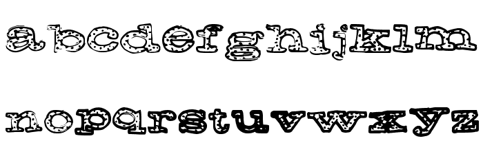 FreckleJackson Font LOWERCASE