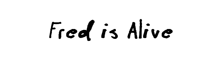 Fred is Alive  Frei Schriftart Herunterladen