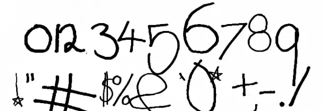 Fred is Alive Font OTHER CHARS