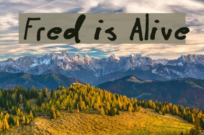 Fred is Alive Example 3