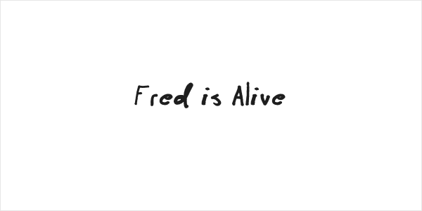 Fred is Alive Logo