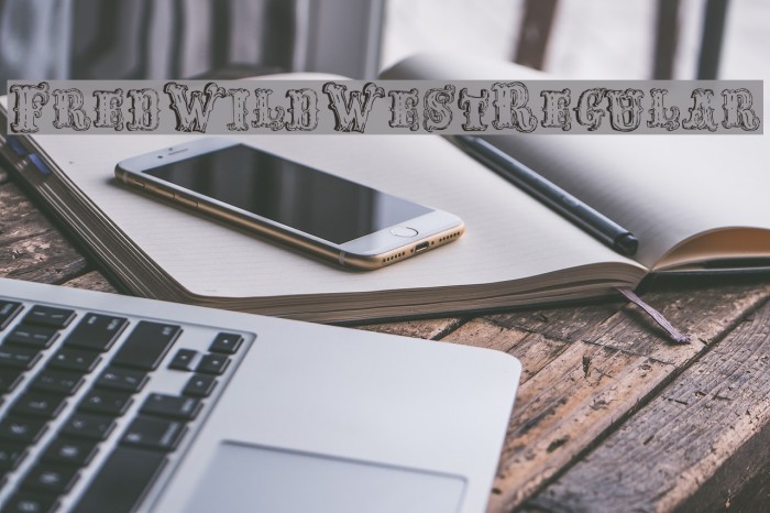 FredWildWest-Regular Font examples