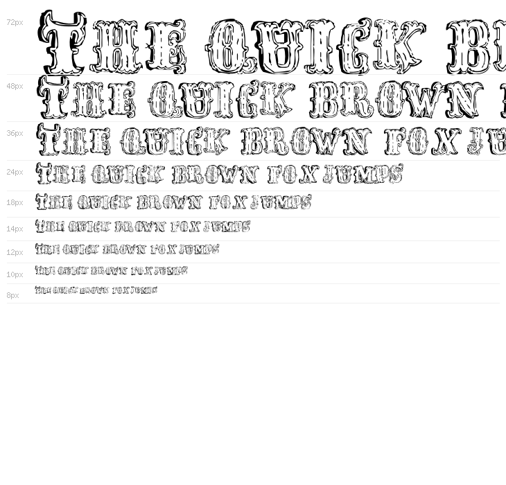 FredWildWest-Regular Waterfall