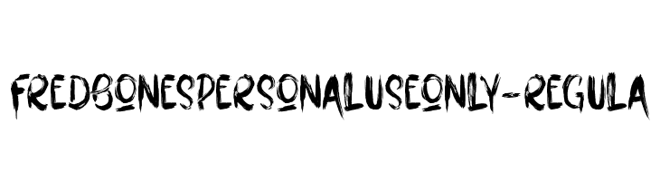 FredbonesPersonaluseOnly-Regula  免费字体下载