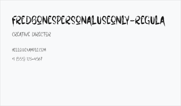 FredbonesPersonaluseOnly-Regula Business Card