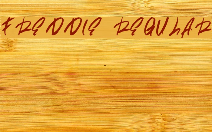 Freddie Regular لخطوط تنزيل examples