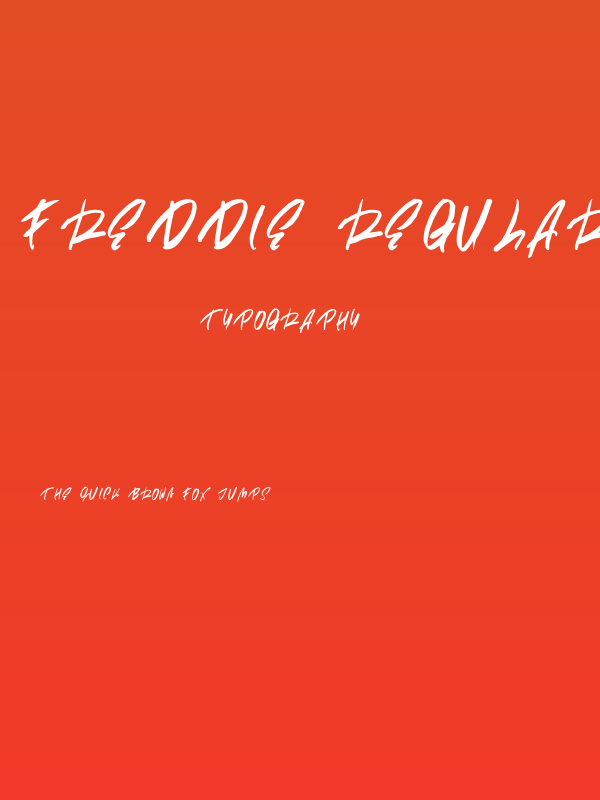 Freddie Regular Poster