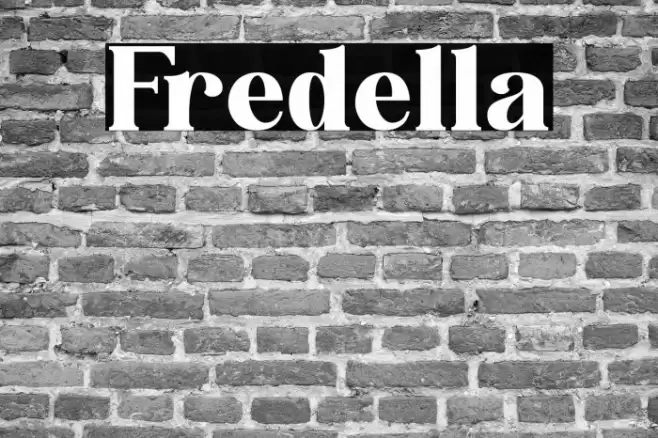 Fredella Font examples