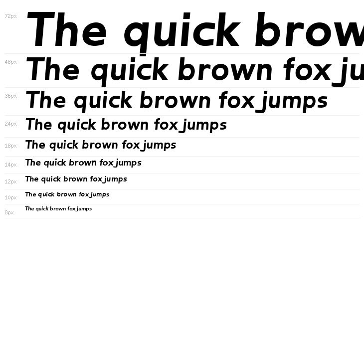 Frederic Black Italic Waterfall