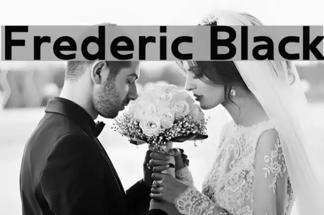 Frederic Black Font examples