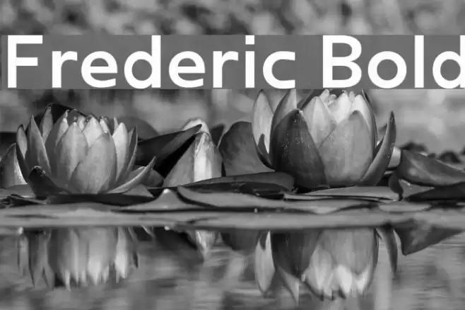 Frederic Bold Font examples