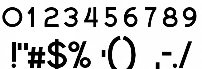 Frederic Regular Font OTHER CHARS