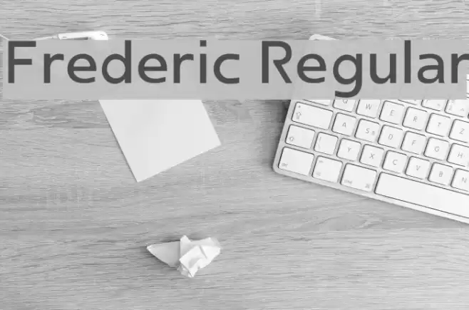Frederic Regular Font examples